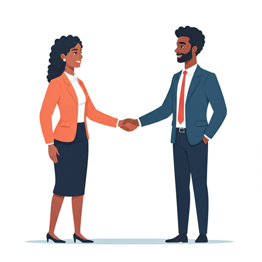 Partnership and trust illustration